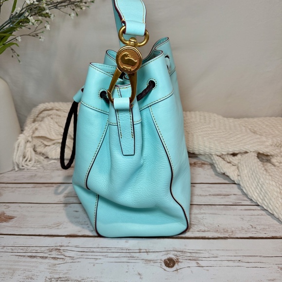 NWT Dooney & Bourke Florentine Hattie Drawstring - Pale Blue - Picture 8 of 12